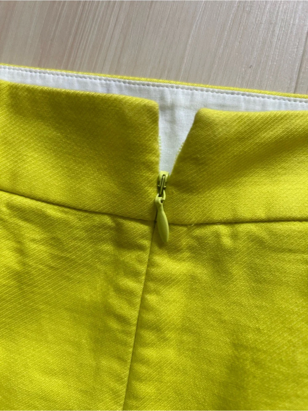J. Crew Neon Yellow Pencil Skirt
